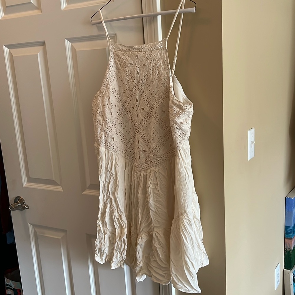 AMERICAN EAGLE, Size XXL, White lace summer dress tiered dress